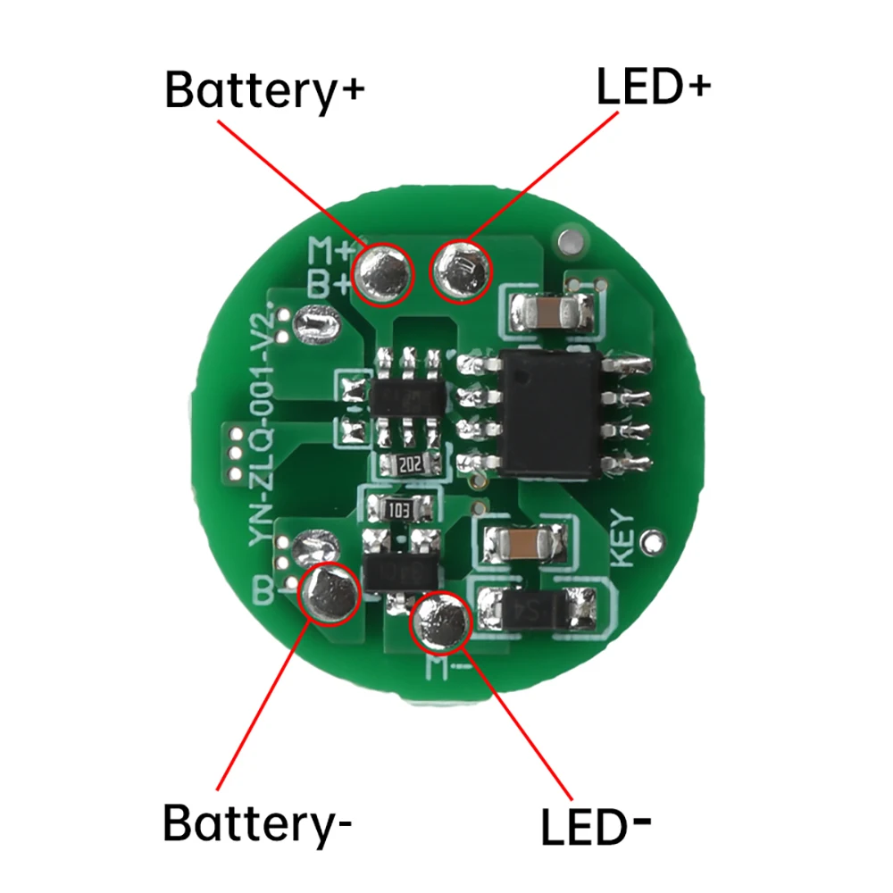 Strong Flashlight Driver Board DIY Circuit Board 5w10w Flashlight Driver Type-c Integrated Charging and Discharging Module led driver adapter printed circuit board battery protection board