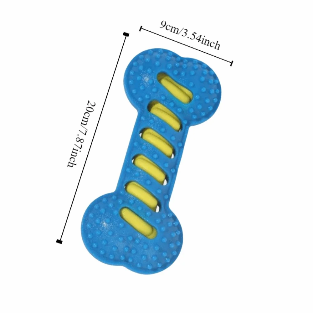 Training Puppy Bite-resistant Dog Chew Sounding Bone Shape Teeth Cleaning Durable Dog Toothbrush Teeth Cleaning