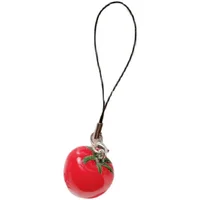 Red Strawberry Tomato Keychain Resin Fruit Charm Cute Pendant for Phone Case/Bag Ideal Birthday Gift for Women And Girls 5