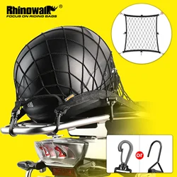 Rhinowalk Motorcycle Luggage Helmet Net Mesh Universal Motor Elastic Helmet Holder Storage Mesh WIth 8 Plastic/ Metal Hooks
