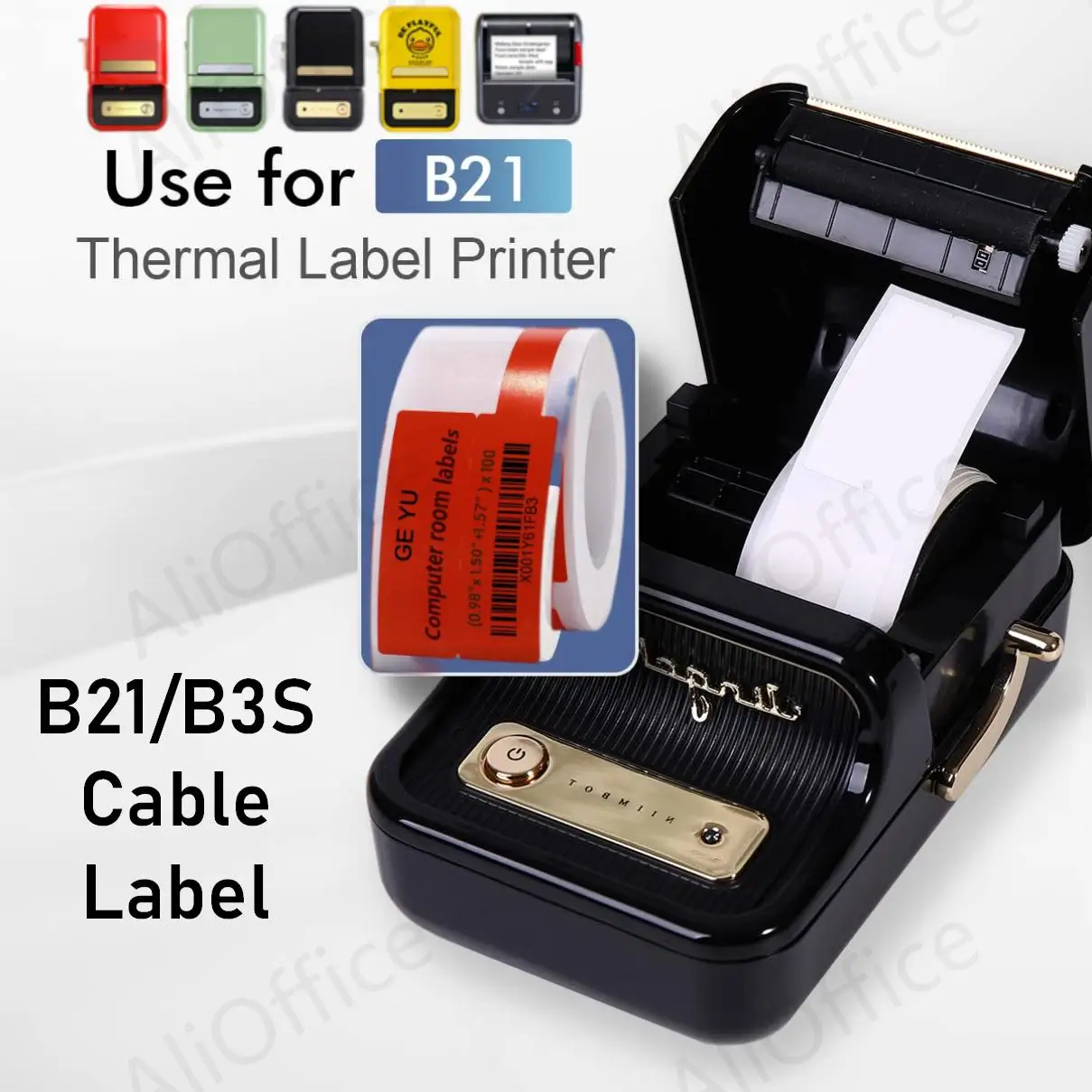 NIIMBOT B3S B21 Portable Thermal Cable Label Wire Tube Marking Machine paper Line Number Label Maker Power Communication Network