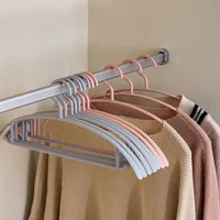 10-pack of Traceless Clothes Hangers, General-purpose Anti-slip and Anti-lifting Bags for Adults, Simple Clothes Hangers 1