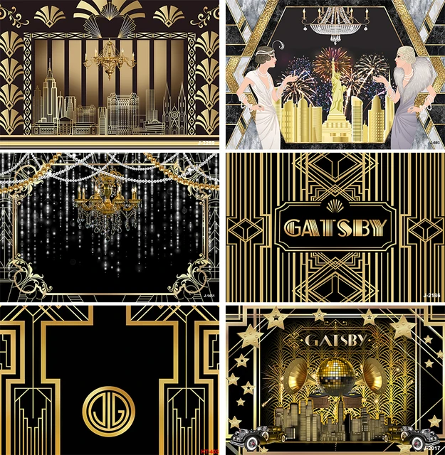 Background Information Great Gatsby  Great Gatsby Decorations Party Decor  - Backgrounds - Aliexpress
