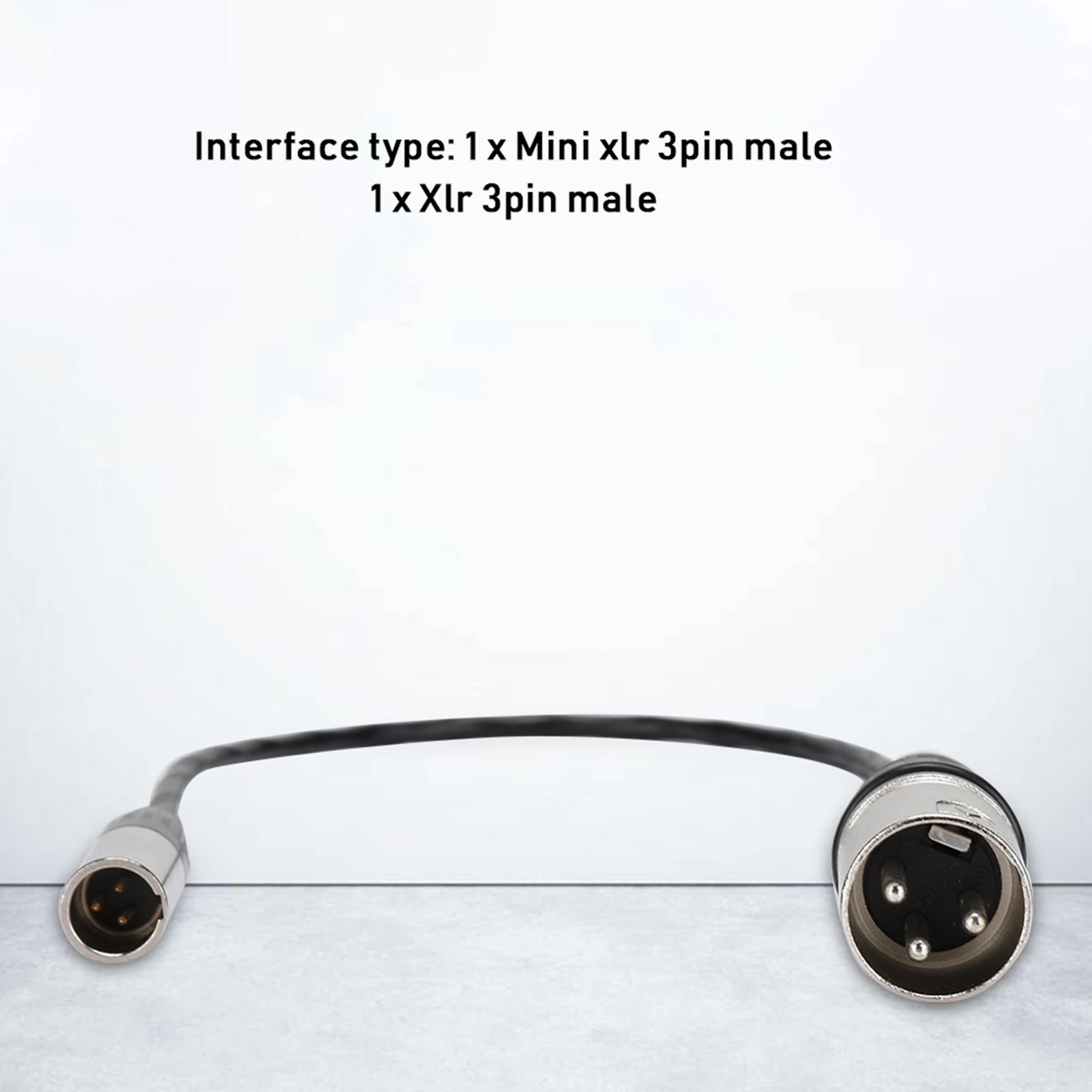 Audio Cable for Camera Microphone Cable Mini XLR 3PIN Male to for Canon Audio Cable for Transfering Camera Microphone Interface