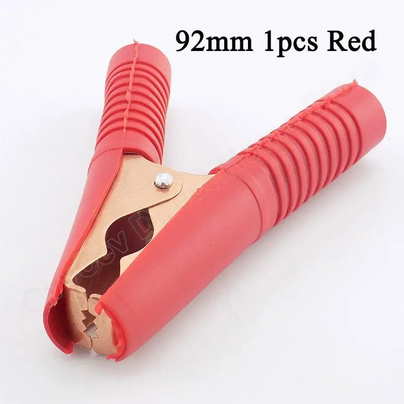 10 個/40 個 100A 車のバッテリークリップケーブルワニ口クリップ充電器コネクタ - 4個、100A ワニ口クリップテストバッテリー 電流クリップ 銅メッキ クロコダイルクリップ 赤と黒