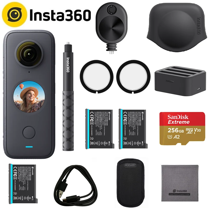 Insta360 ONE X2 Action Camera 5.7K Video 10M Waterproof FlowState Stabilization Insta 360 ONE X 2 Sports Camera