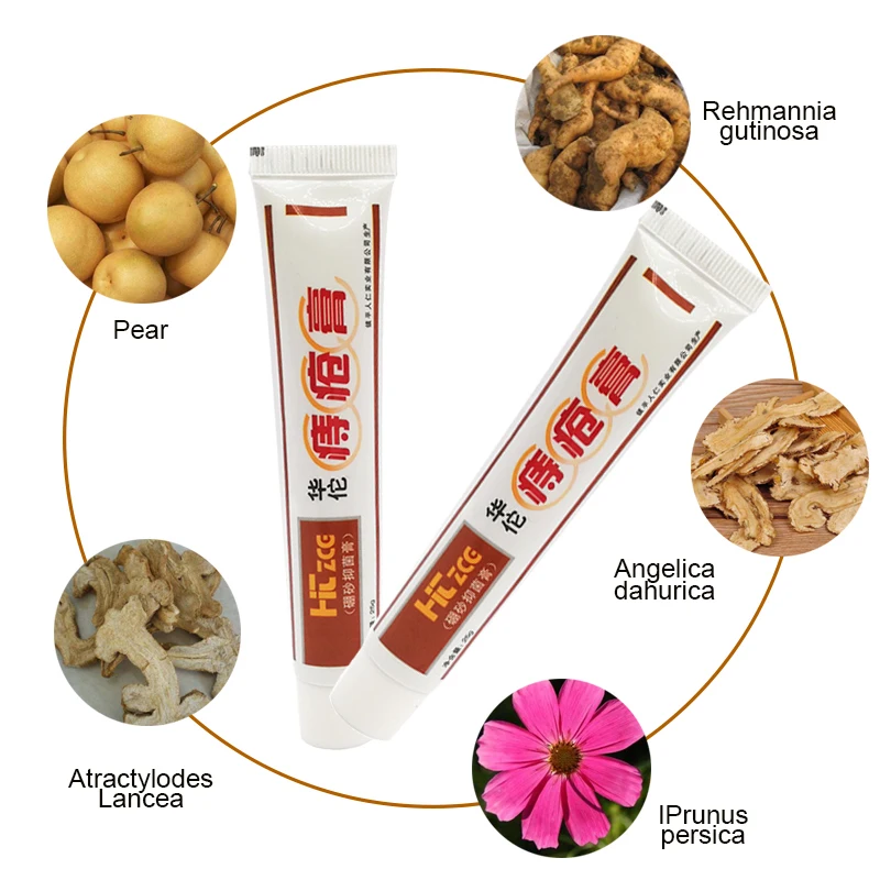 Chinese Herb Medicine Hemorrhoid Cream Analgesic Anal Fissure Medical Plaster For External Use 1/3pcs hemorrhoids treatment cream