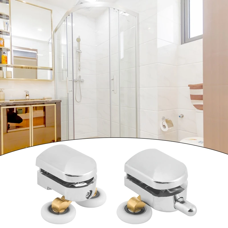 4Pcs 23Mm Shower Door Rollers Sliding Shower Doors Wheels Replacement Roller Runner Wheel (2 Top & 2 Bottom ) 3