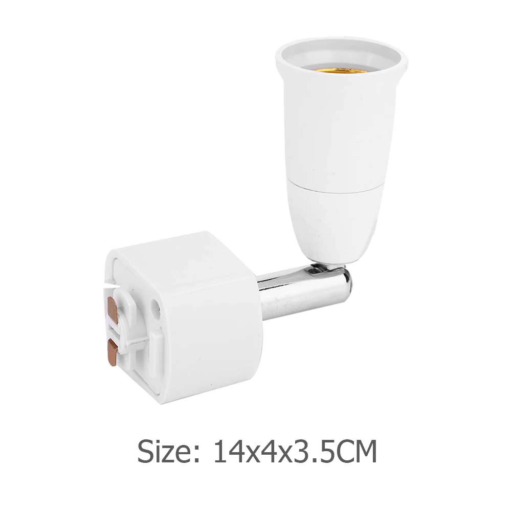 E27 85-240V LED Copper 90 Degree Rotatable Adjustable Lamp Bases Converter Light Bulbs Socket Base Adapter Lighting Products