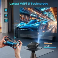 2025 4K 1000ANSI Native 1080P Projector Auto Focus Keystone Correction BT5.2 Android 11 WIFI6 Home Cinema 5