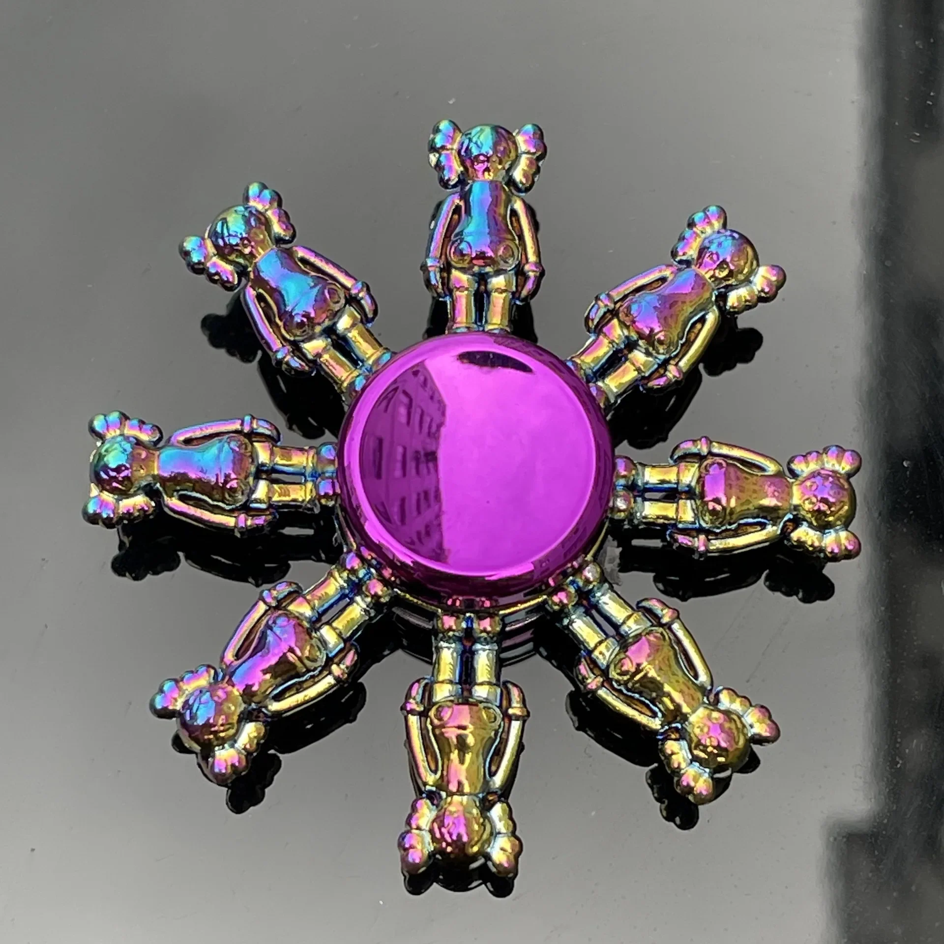 New Metal Rainbow Fidget Spinner Toys Anti Stress Fidget Toy Alloy Finger Gyro R188 Fingertip Adult Hand Toy EDC Gift 3