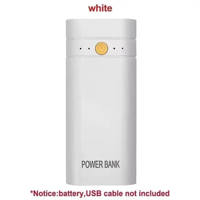 5 V 2A 6000 mAh 2X18650 USB Tip-C pil şarj cihazı Durumda DIY Güç Bankası Kutusu Telefon Elektronik Şarj Piller Dahil Değil