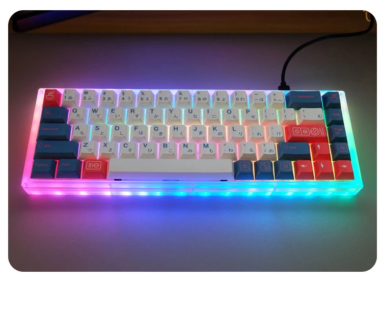 PBT 5 Lados Tintura Subbed Keycap Cherry