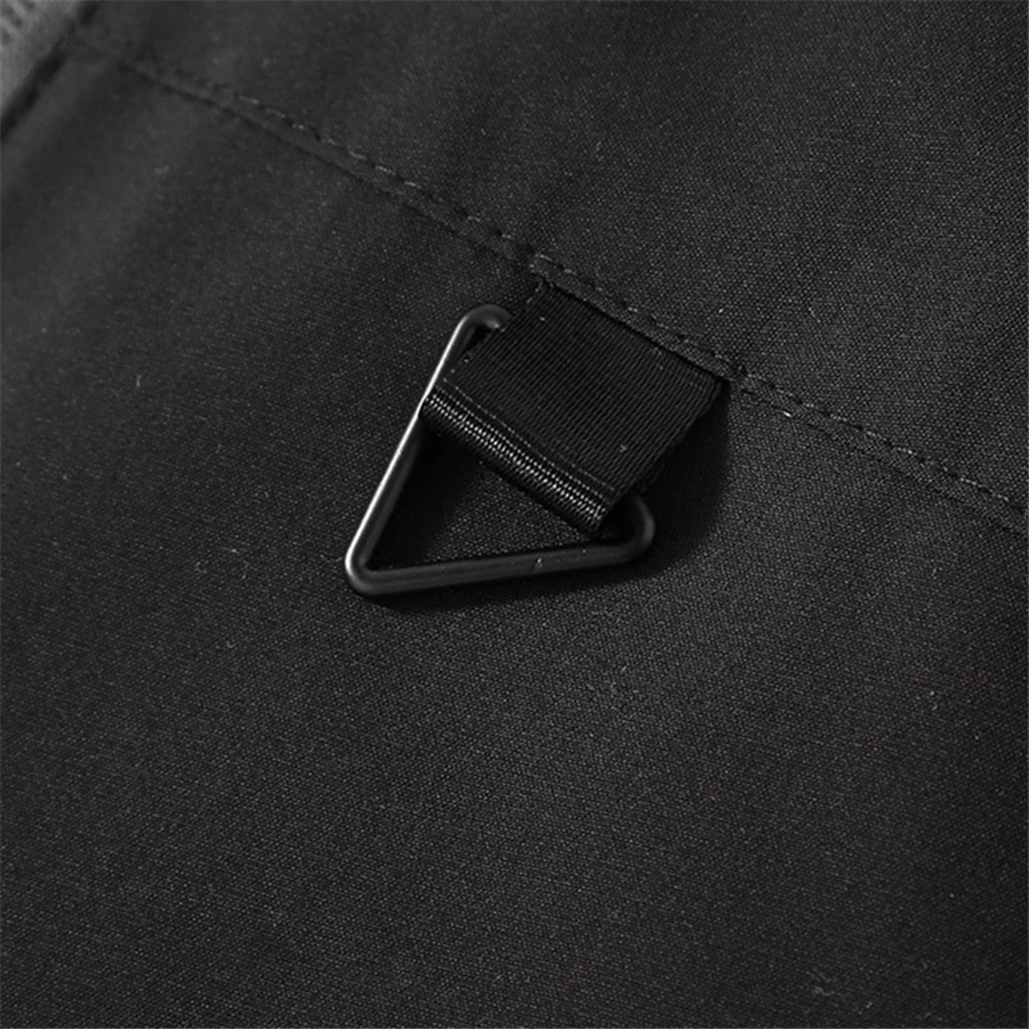 Black Windbreak Cargo Jacket Men Hooded Coat Plus Size 12XL Fashion Casual Solid Color Jackets Big Size 12XL Coats Male 4
