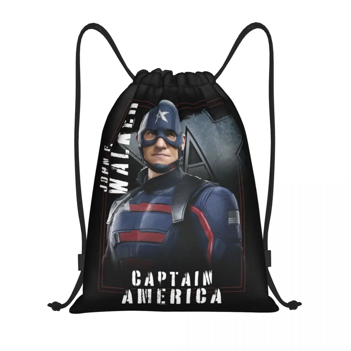 

Персонализированный Рюкзак Captain America Hero рюкзаки с застежкой-шнурком для мужчин и женщин, легкий спортивный рюкзак для занятий йогой