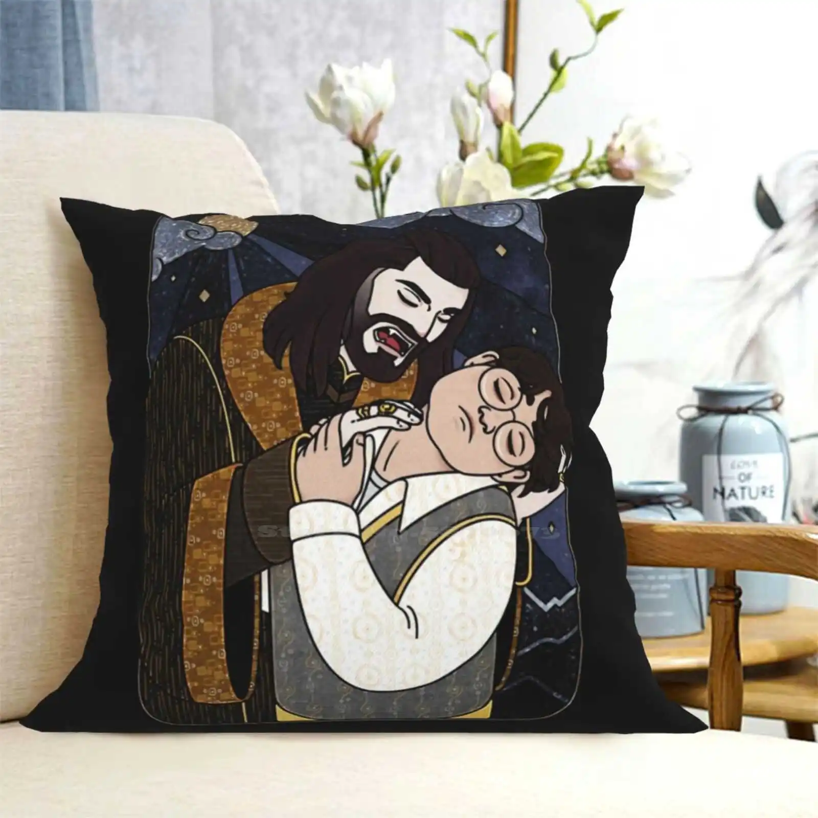 Vampir Kiss Pillowslip Pillowcase Wwdits Vampires Guillermo Nandor Fx Nandermo What We Do In The Shadows What We Do In The 5