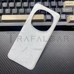 Premium Glass Battery Back Cover Replacement with Adhesive (White No Lens)