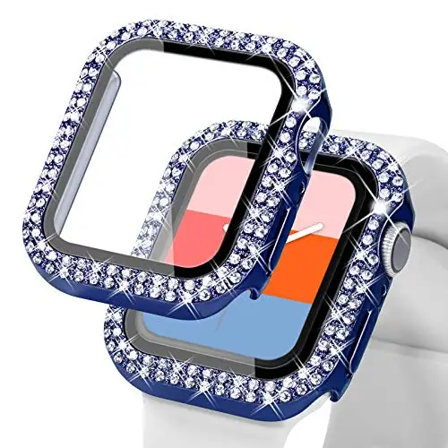 Luxury Diamond-Enhanced Tempered Glass Screen Protective Case