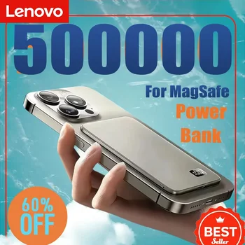 Lenovo 50000mAh Portable Magnetic Wireless PowerBank PD22.5W Fast Charging External Battery for Magsafe for iPhone Samsung 1