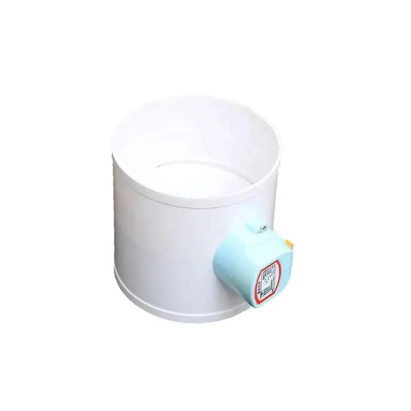 PVC 파이프 공기량 조절 밸브 75mm 110mm 160mm 200mm, 환기 파이프용 전기 댐퍼 체크 밸브 220V 12V 24V