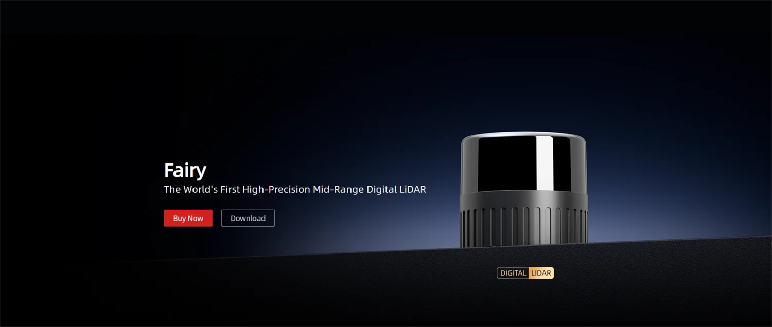 ROBOSENSE Fairy LiDAR,The World's First High-Precision Mid-Range Digital LiDAR