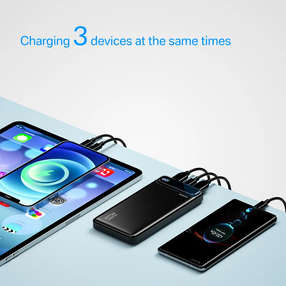 Power Bank 20000mAh 22.5W SCP Portable Charger Powerbank 10000 mAh External Battery PD 20W Fast Charging For iPhone 13 Xiaomi mi power bank