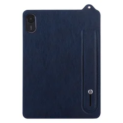 Premium PU Leather Tablet Case with Soft TPU Back & Stand for HonorPad X8a 11 inch (Dark blue)