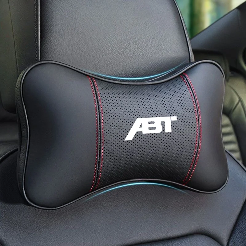 1개 자동차 장식품 시트 헤드레스트 자동차 목베개 ABT RS3-R RS6 Avant RS7-R XGT Golf R R36 SQ5 Q5 CUPRA 액세서리 인테리어용