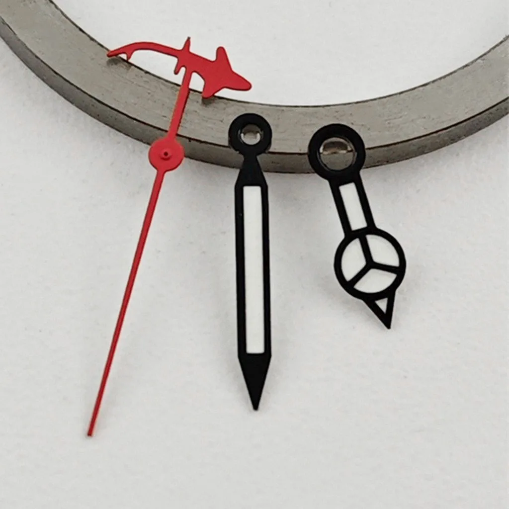Green Luminous Shark Design Watch Hands with Second Hand Indicator