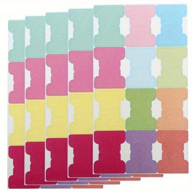 Colorful Sticky Index Tabs - Writable Double-Sided Page Markers, Planner Stickers, Labelling & Classifying Book Annotation Tabs - 2