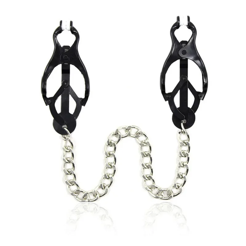 Sex Party Toys Erotic Sex Toy Sex Toys Nipple Clamp Sex Bondage Toys Device Bondage Gear Hard Clover Nipple Clamps Clips Games for Women Metal Nipple Clamps Steel Breast