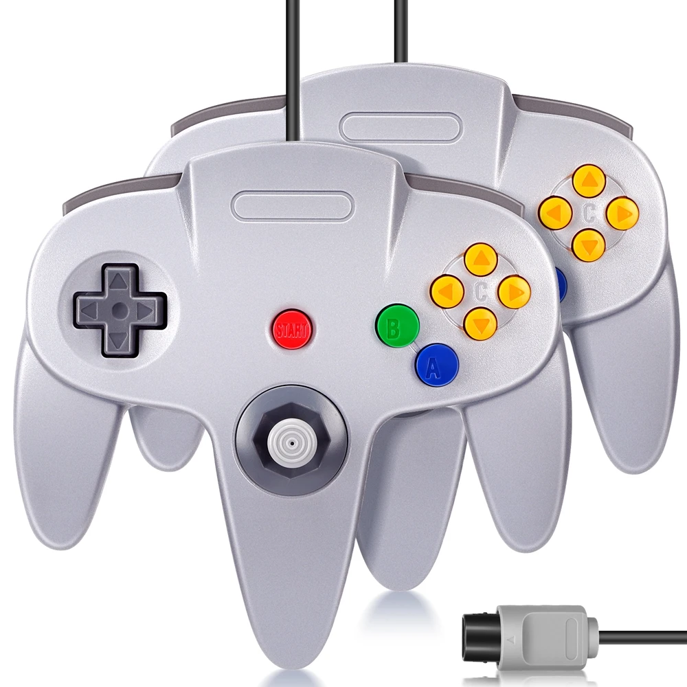 

Джойстик для консоли N64, джойстик для консоли N64, джойстик Dualshock, 2 шт./компл. N64