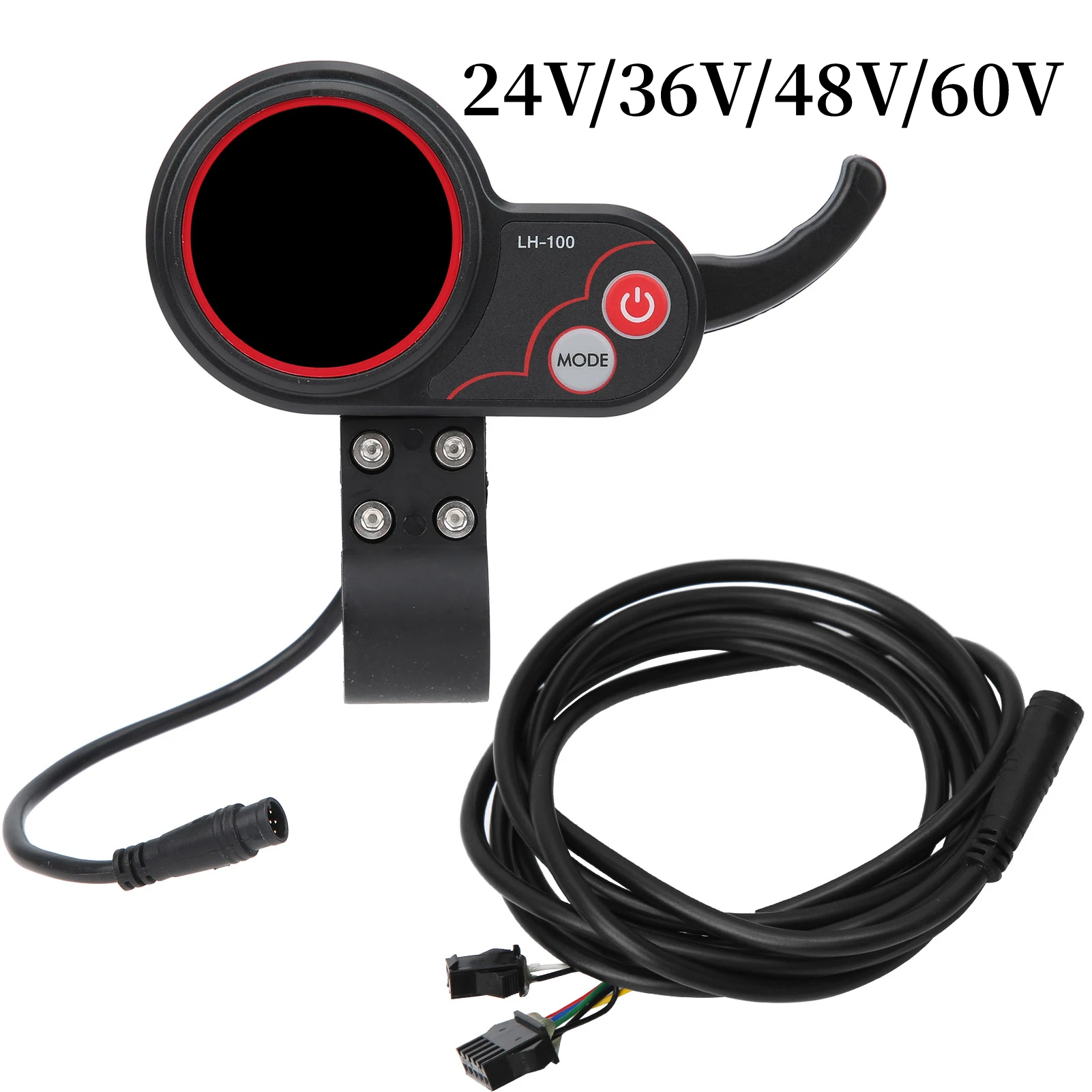LH100 24V/36V/48V/60V E-bike Display большой палец дроссельной заслонки 2 в 1 Спидометр панель