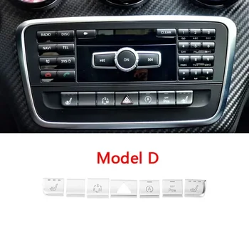 Adesivo per interni auto decorazione pulsante CD multimediale adatto per Mercedes Benz GLA X156 CLA C117 Classe AB W176 W246