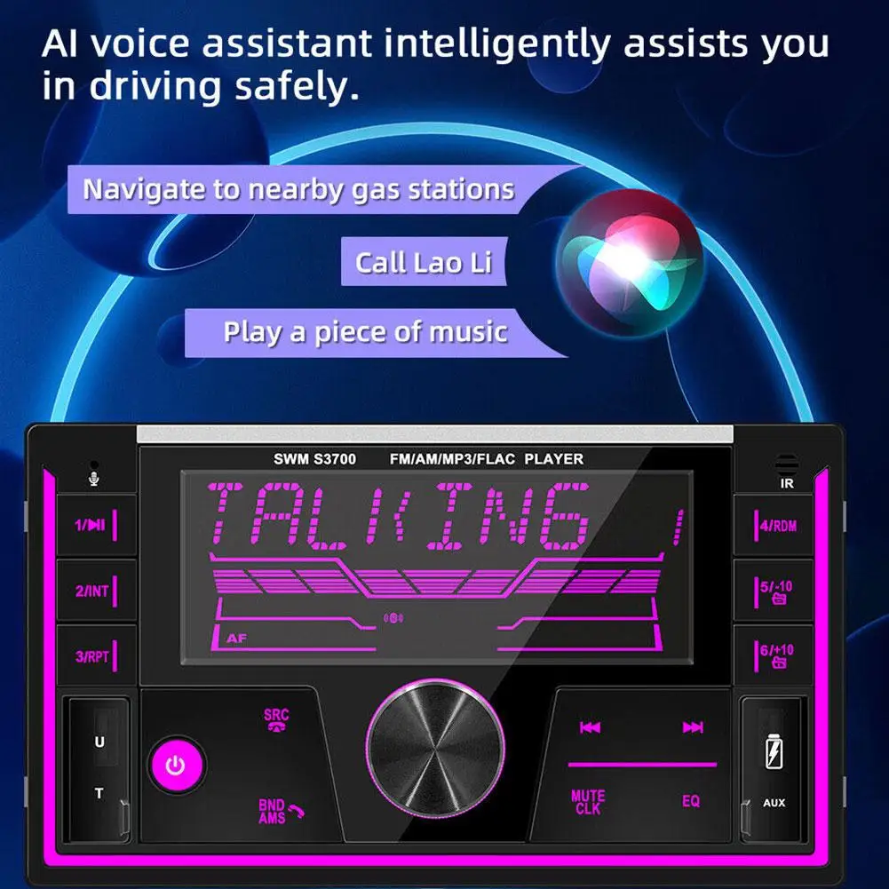 Dual Ingot Universal Car MP3 Player Bluetooth Hands-free Radio Dvd Of Multi-function Cd Car Instead Plug-in Accessories Y3W3