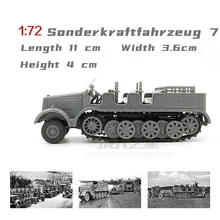 

ww2 German Army 1/72 Diecast Sonderkraftfahrzeug 7 Models Military Machine Assembling Chariot Model Toys
