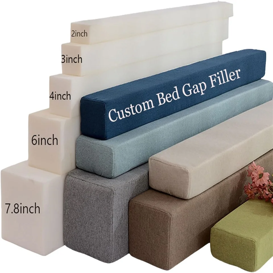 Bed Extender Headboard Pillow Mattress Gap Filler Closed Gap Between Mattress Headboard and Wall Bed Cushion Sofa Pad(Color 15.2x8x15cm