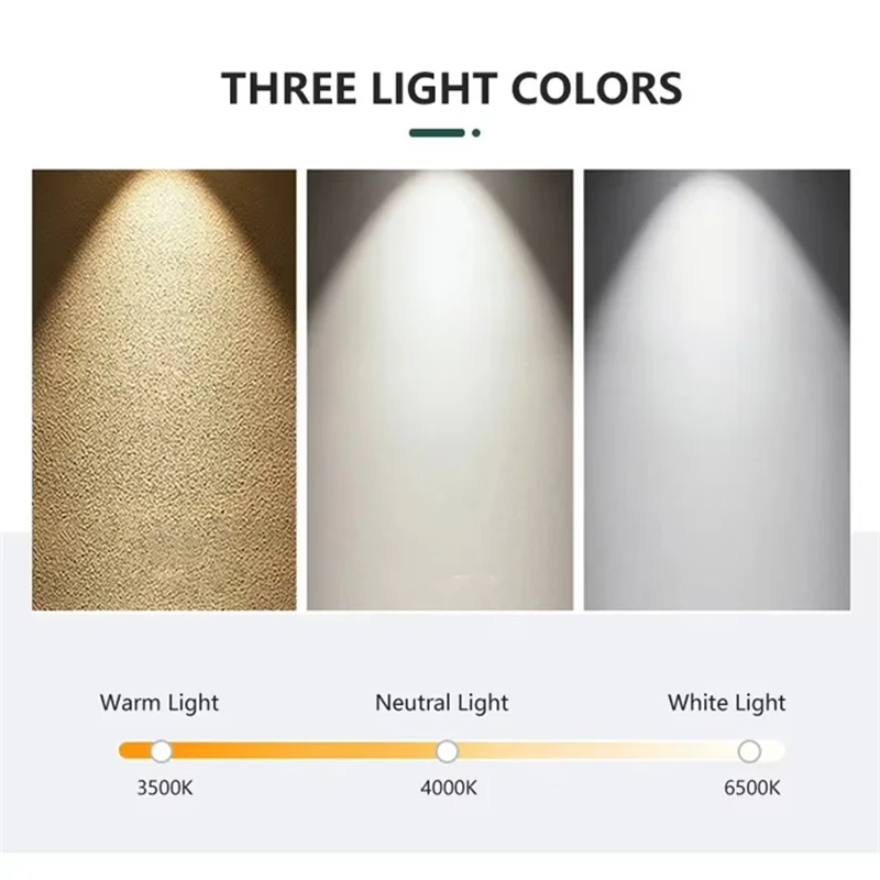 Recessed Adjustable Angle LED COB Downlight 12W 15W 18W Dimmable Anti-Glare Spotlight 7W 10W 110V 220V For Store Home Lighting