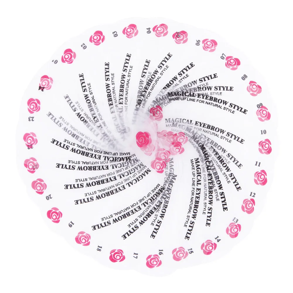 Makeup Tools Eyebrow Stencil Tool Eye Makeup Tools 24Pcs/Pack Eyebrow Stencil Kit Reusable Eyebrow Template Card Eye Makeup Beauty Tools Set