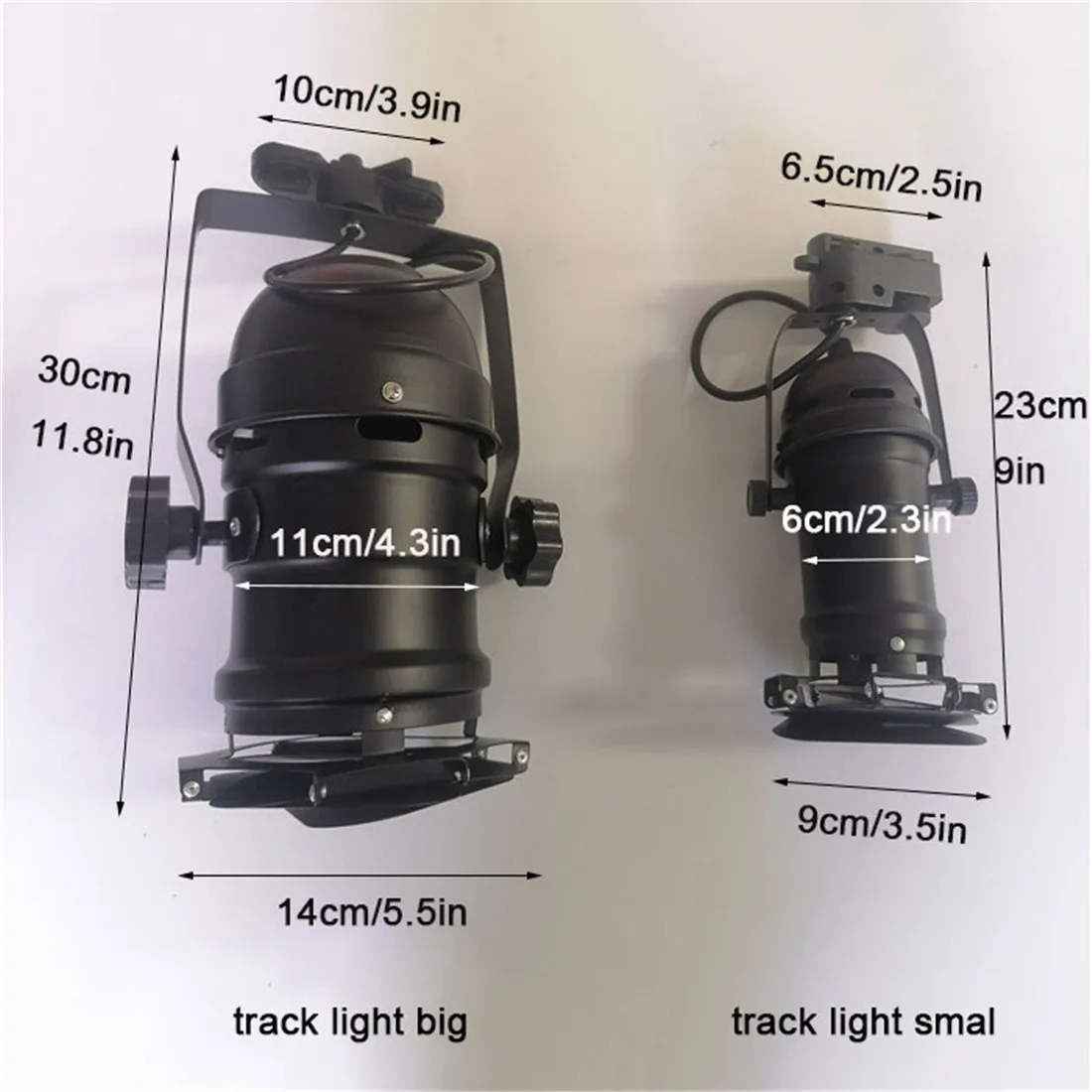 Vintage barndoor Led Track Light 5w COB Track Lamp LED Clothing Store Lighting LED Spotlights with Adjustable Baffle Black White 2