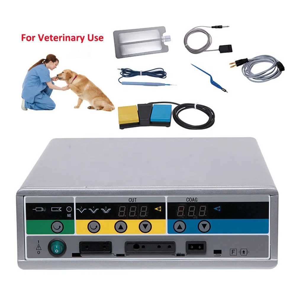

Electrobisturi ESU Vet Surgery Instrument Monopolar Bipolar Veterinary Electrocautery RF Cautery Machine Electrosurgical Unit