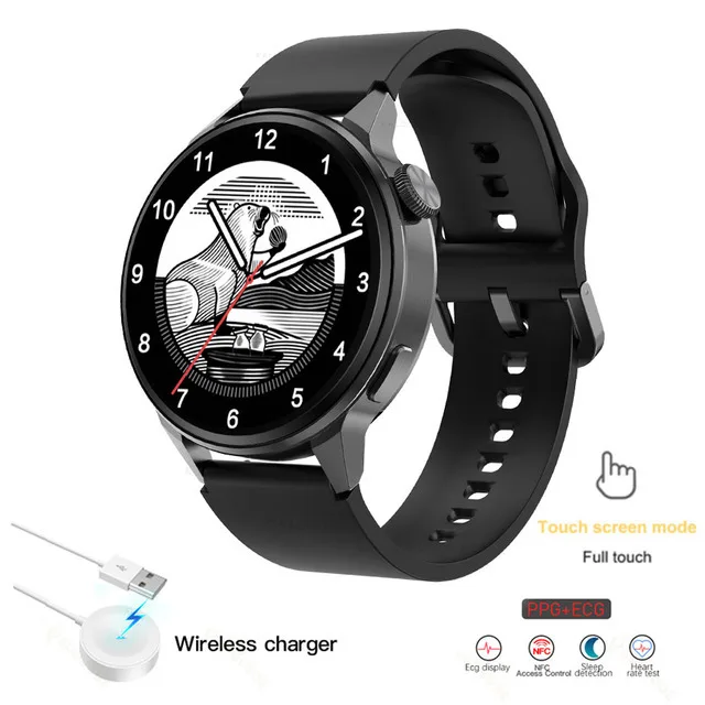 2022 NFC Bluetooth Call Smart Watch Men Sport GPS Track Watch Wireless Charging Heart Rate ECG PPG Smartwatch For Huawei Xiaomi 