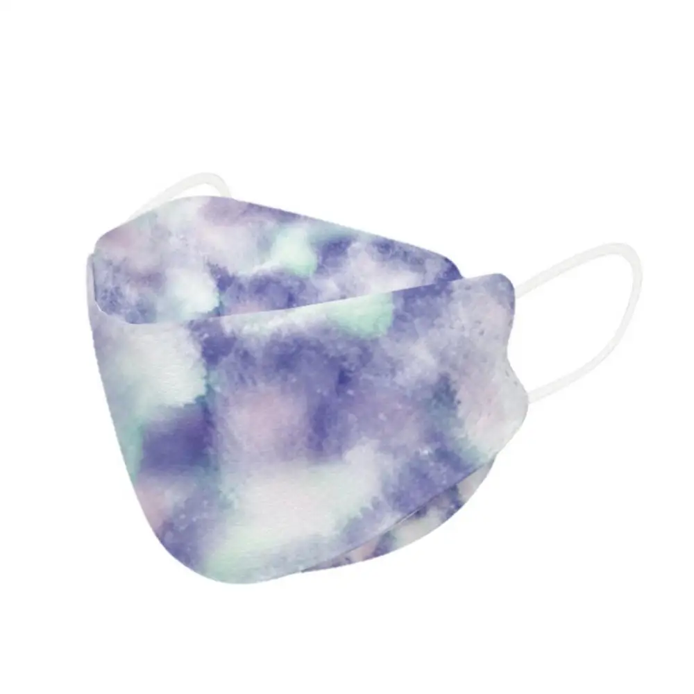 1~4SETS Disposable Adult Mask Printing Fish Shaped Mask Adult Breathable Dustproof Four Layer Protective Safety Mask Health Care 4