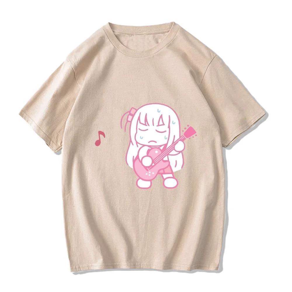 

Bocchi the Rock! Hitori Bocchi Pure Cotton EU size t-shirts harajuku summer manga men Tee comic 2000s manga male clothing