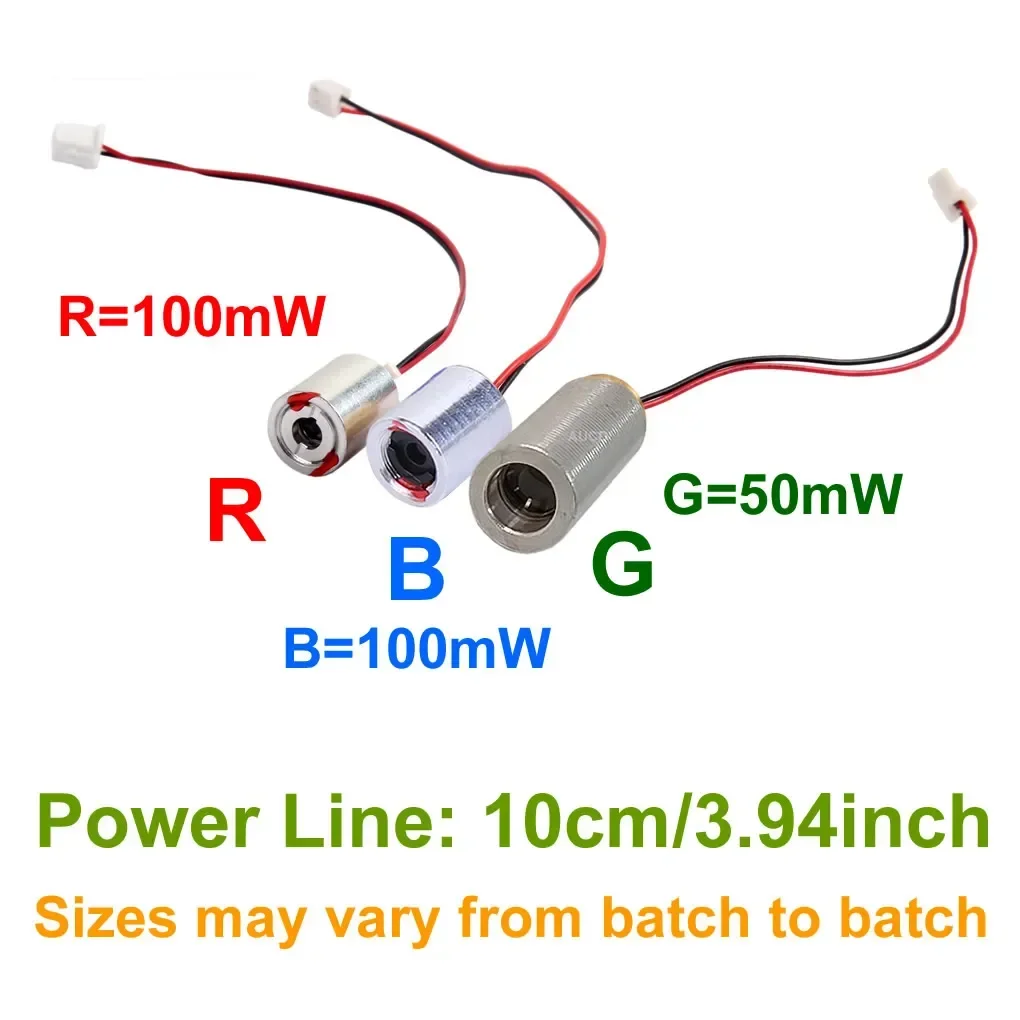 100mW Blue 450nm Red 650nm 50mW Green 532nm RGB Dot Lights Laser Module Diode For DPSS Projecter Sight Stage Lighting Mod Parts laser module