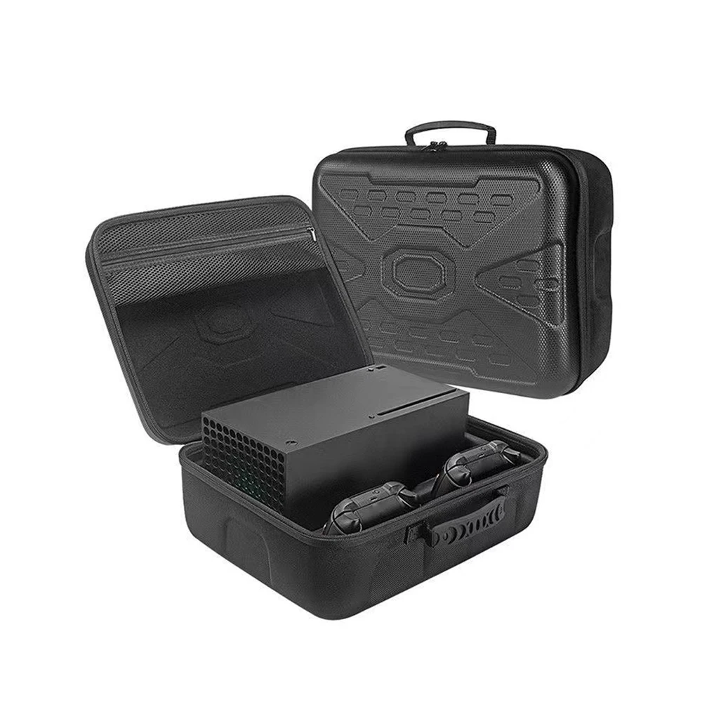 Carrying Case Storage Bag For Xbox Series X / S   Eva Hard Shell Carrying Case Host Game Console Wireless Controllers Bag