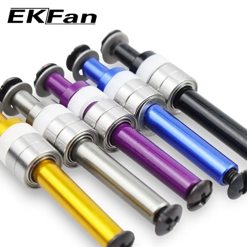 Ekfan Schaft aus Aluminiumlegierung, 7 x 4 x 2,5 mm, Edelstahllager für DAI&SHI Bast Cast Spinning Angelrollen-Griffknopf – Detail 7