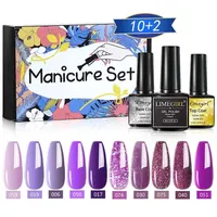 10PCS Gel Nail Polish Set Glitter Semi Permanent Hybrid Gel Varnish Soak Off UV Lamp For Manicure Art Nail Gel Kit 1