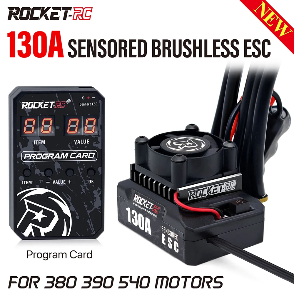 ROCKET-RC 130A Sensored Brushless ESC Electronic Speed