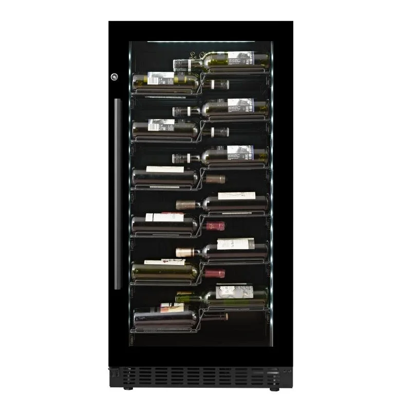 36 Bottles, Touch Control with LED Displayer, Reversible Door, Wine Cooler Refrigerator